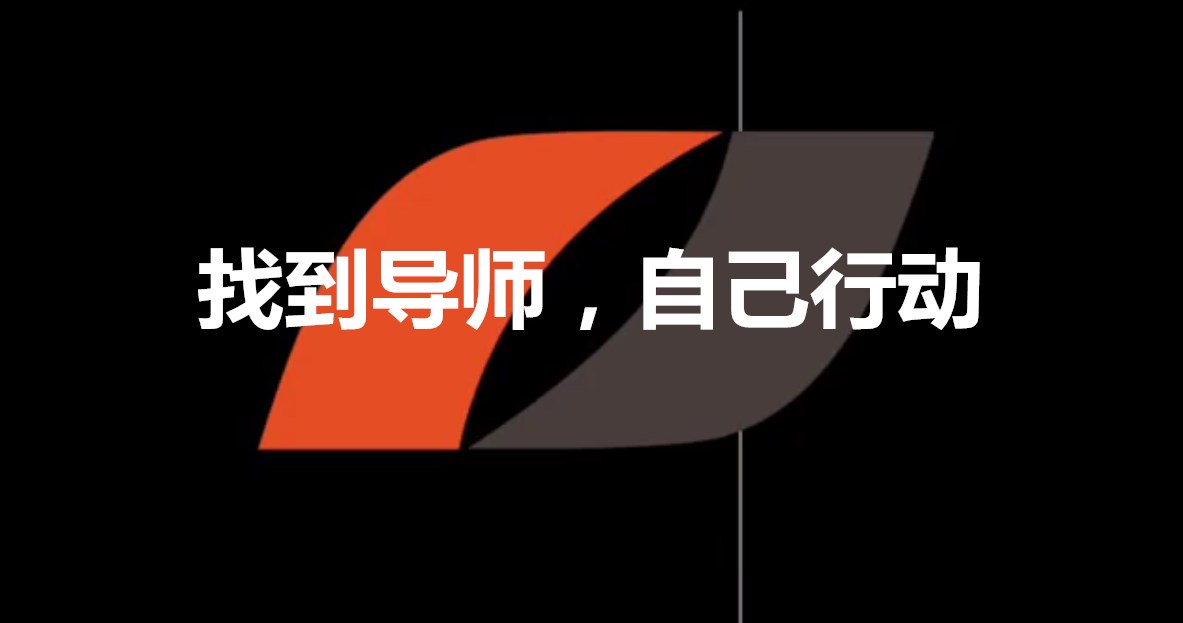 找到导师，自己行动