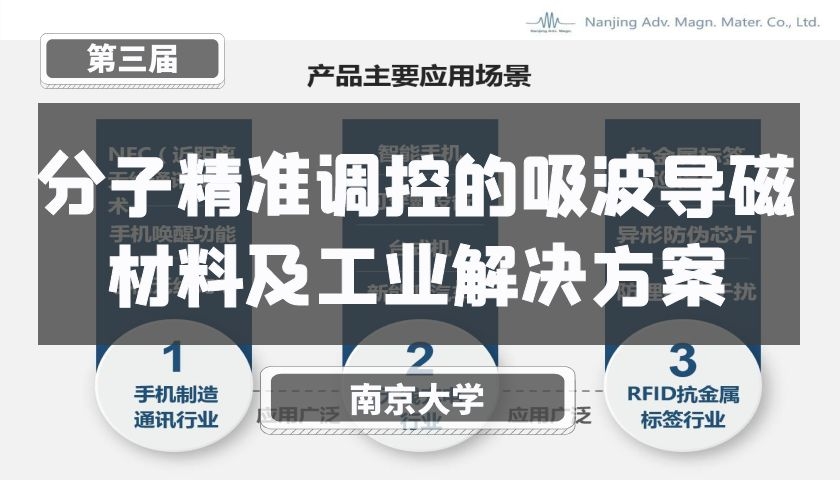 分子精准调控的吸波导磁材料及工业解决方案【第三届】